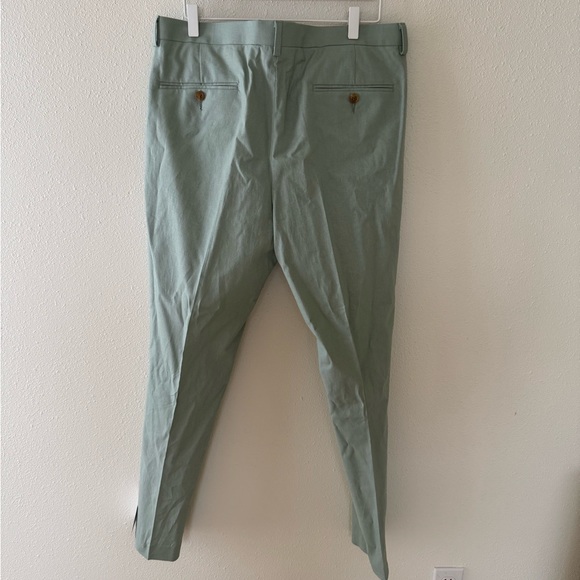NEW w/ tags! ASOS Linen Dress Pant Men’s size 36x32 in Light Green - Picture 5 of 10